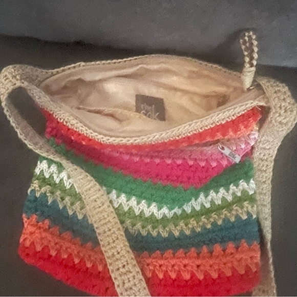 The Sak Macrame Crossbody Handbag - Picture 1 of 3